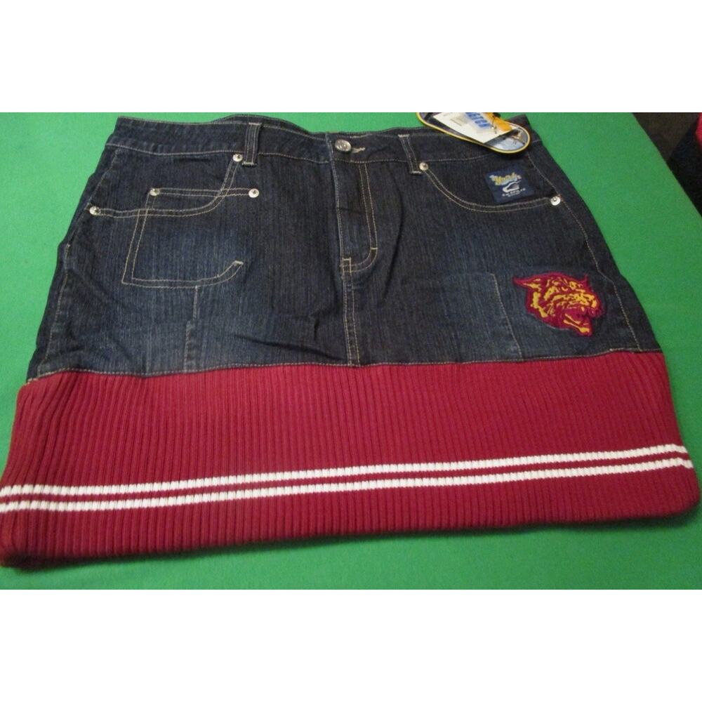HBCU BETHUNE-COOKMAN BETHUNE WOMENS DENIM JEAN SKIRT BLUE Sm, Med , LG, Xl